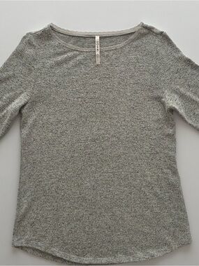 Soma Heather Gray Long Sleeve Tee Womens Cozy Sleep and Lounge Wear